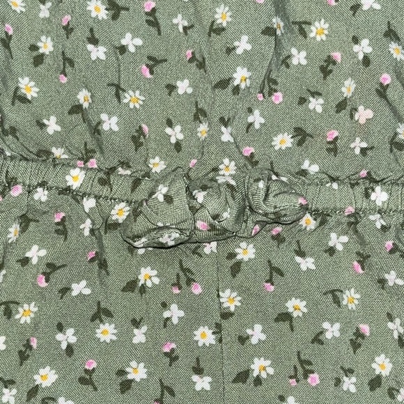 Cat&Jack•Green Floral Romper - Picture 4 of 11